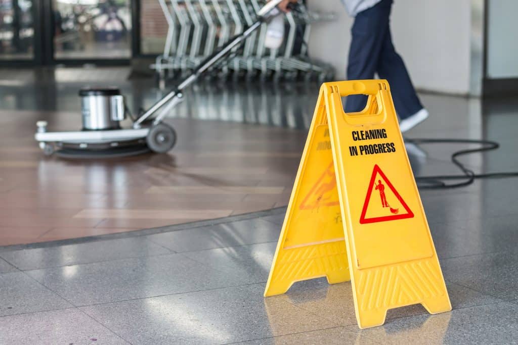 Shop Fitting Floor Cleaning